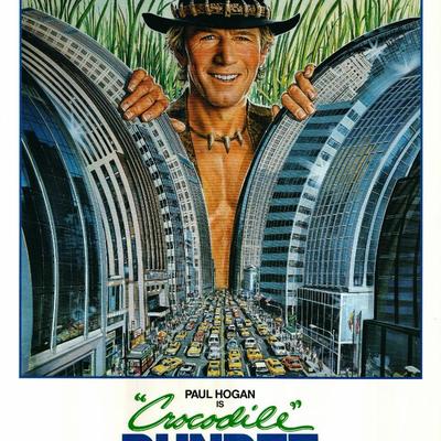 Crocodile Dundee Original 1986 Vintage One Sheet Poster