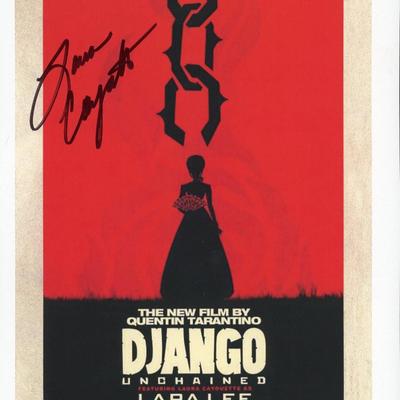 Django Unchained Laura Cayouette signed movie  poster