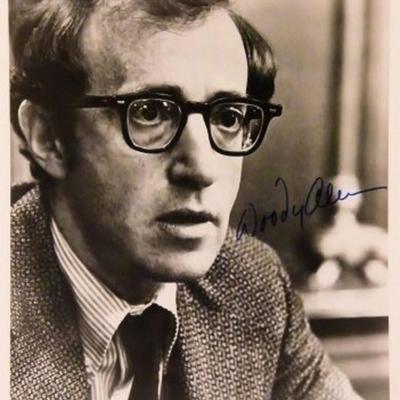 Woody Allen signed portrait photo 