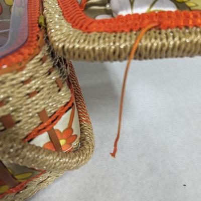 Rope Weave Sewing Basket