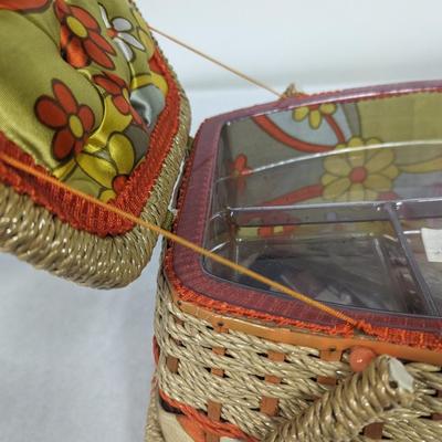 Rope Weave Sewing Basket