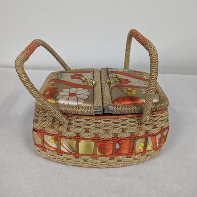 Rope Weave Sewing Basket