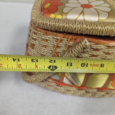 Rope Weave Sewing Basket