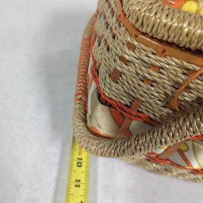 Rope Weave Sewing Basket