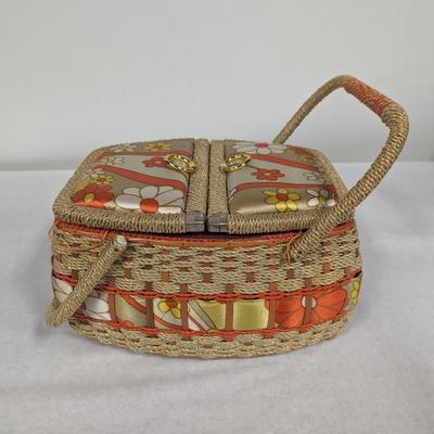 Rope Weave Sewing Basket