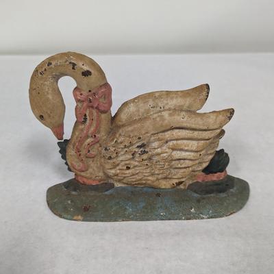 Cast Iron Swan Door Stop