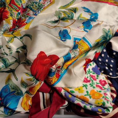 Assorted Scarves and Evening Bags