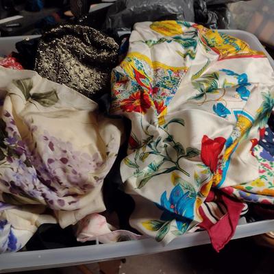 Assorted Scarves and Evening Bags