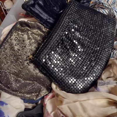 Assorted Scarves and Evening Bags