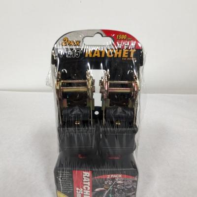 2 Pack 1" x 15' Ratchet Set Choice 1