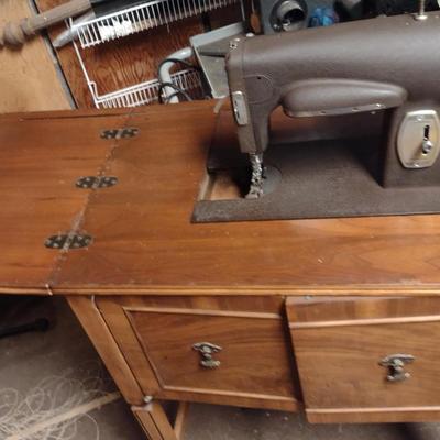 Kenmore Sewing Machine in Cabinet
