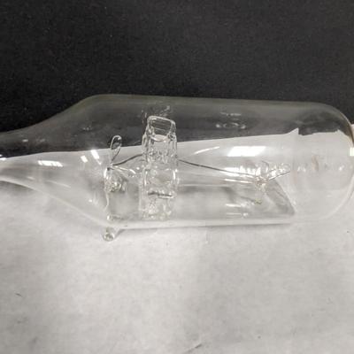 Glass Airplane in a Bottle