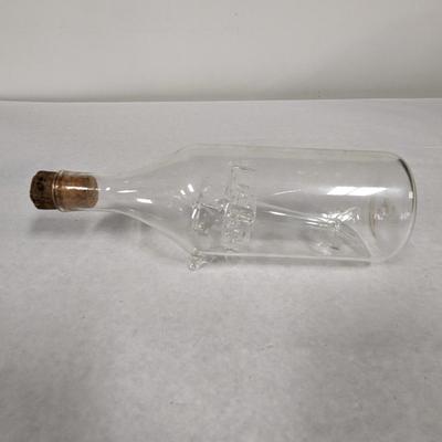 Glass Airplane in a Bottle