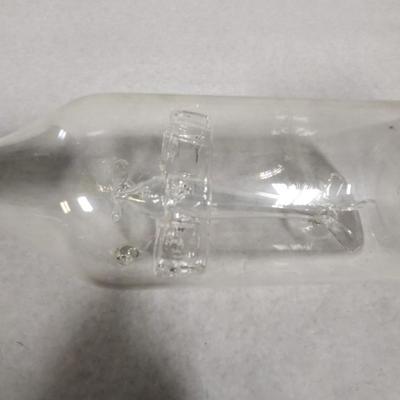 Glass Airplane in a Bottle