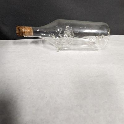 Glass Airplane in a Bottle