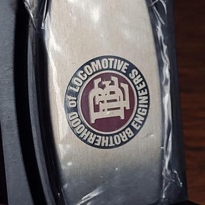 Brotherhood of Locomotive Engineers Zippo Lighter and Pocket Cutlery