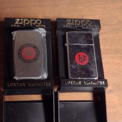 Brotherhood of Locomotive Engineers Zippo Lighter and Pocket Cutlery