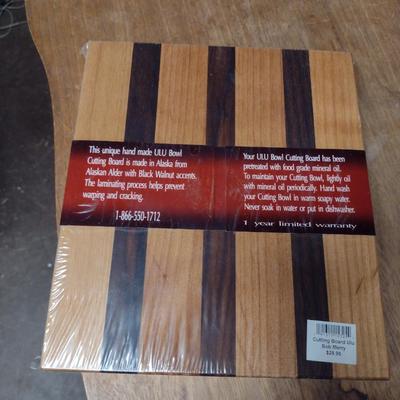 Alaskan Solid Wood ULU Cutting Board- Alaskan Alder and Black Walnut