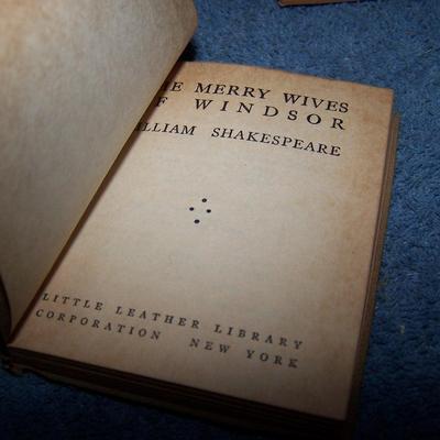 LOT 66 LITTLE LEATHER LIBRARY - SHAKESPEAR--TWELFTH, COMEDY, MERRY WIVES