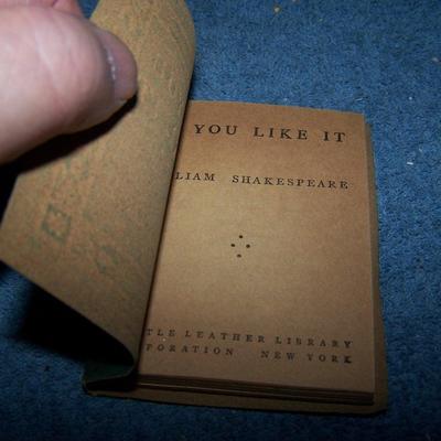 LOT 67 LITTLE LEATHER LIBRARY- SHAKESPEAR-- AS YOU LIKE IT, KING LEAR