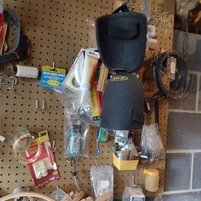 Contents of Peg Board- Tools, Crafting Accessories, etc