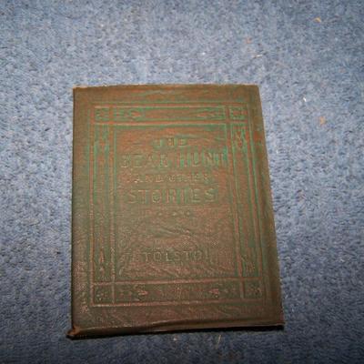 LOT 74 LITTLE LEATHER LIBRARY-- TOLSTOY, 2 MACAULAY, MAETERLINCK