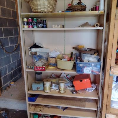 Contents of Shelf- Crafting Supplies and Accessories