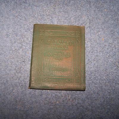 LOT 78 LITTLE LEATHER LIBRARY-- 2 BROWNING, DRUMMOND, HUGO