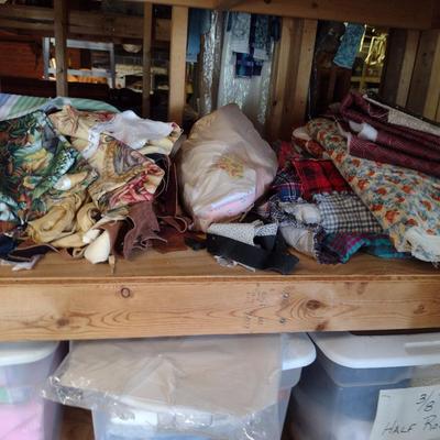 Collection of Fabric for Sewing, Quilting, and Crafts