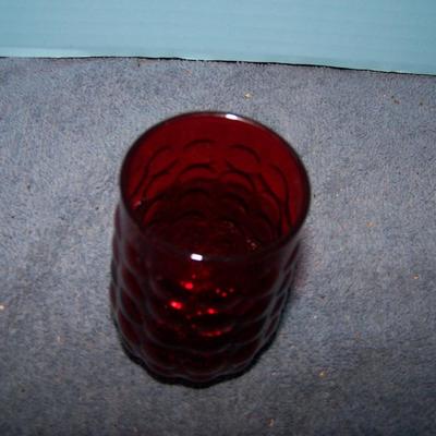 LOT 84 LOVELY VINTAGE RUBY RED & AMBERINA GLASSWARE
