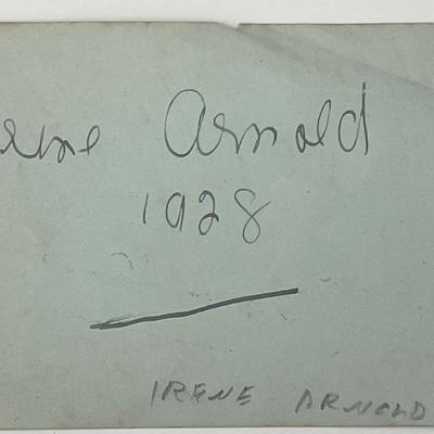 Irene Arnold and Monti Ryan original signatures