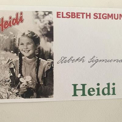 Elsbeth Sigmund signed card