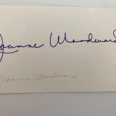 Joanne Woodward original signature