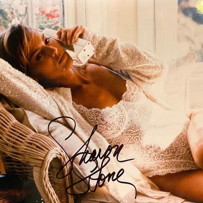 Sharon Stone signed photo
