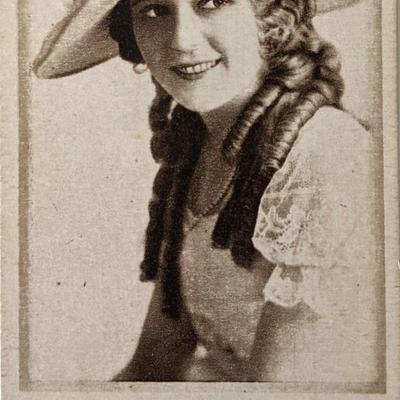Mary Pickford unsigned Ghirardelli promo card