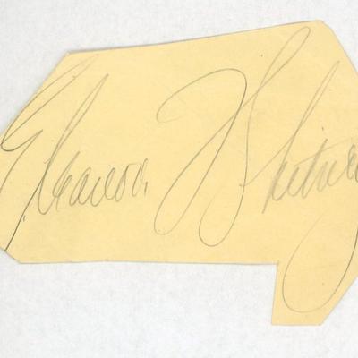 Eleanore Whitney original signature