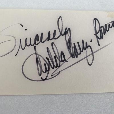 Gilda Cruz-Romo original signature