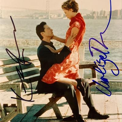 Sweet November Keanu Reeves and Charlize Theron signed movie photo