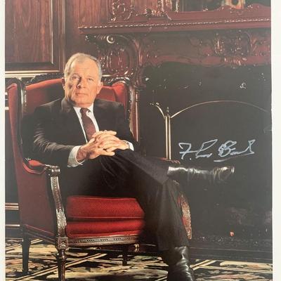 F. Lee Bailey signed paper cardstock photo