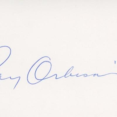 Roy Orbison signature cut