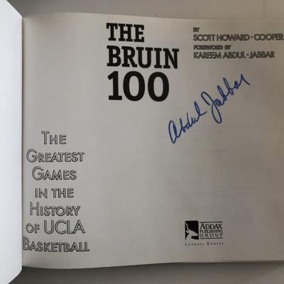 The Bruin 100 signed book autographed by Kareem Abdul-Jabbar 