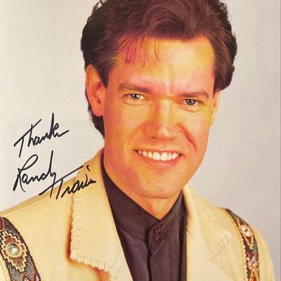 Randy Travis signed photo