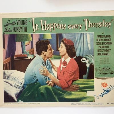 It Happens Every Thursday 
original 1953 vintage lobby card