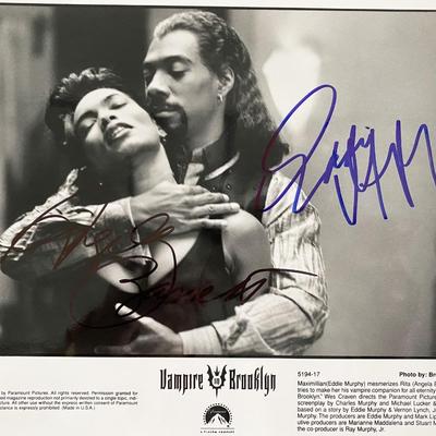 Eddie Murphy and Angela Bassett signed photo