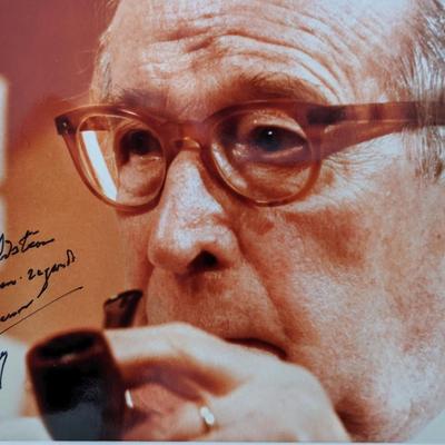 Author Georges Simenon signed photo