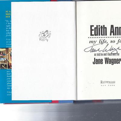Edith Ann: My life, so far signed book