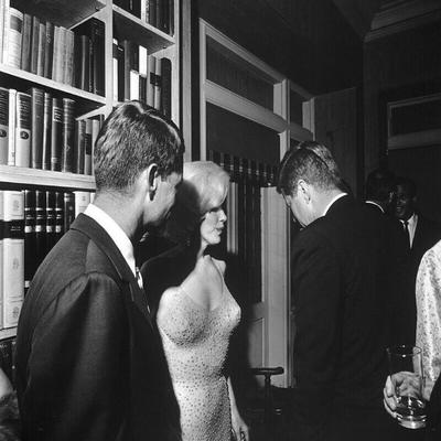 Marilyn Monroe and JFK reprint photo