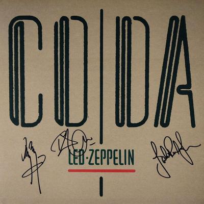 Led Zeppelin signed Coda album