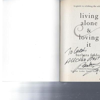 Barbara Feldon signed book