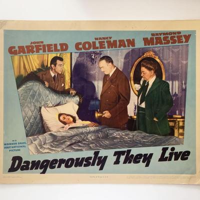 Dangerously They Live original 1941 vintage lobby card